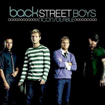 Howie Dorough, Nick Carter, Brian Littrell and AJ McLean of Backstreet Boys featured on the group's 'Inconsolable' single cover