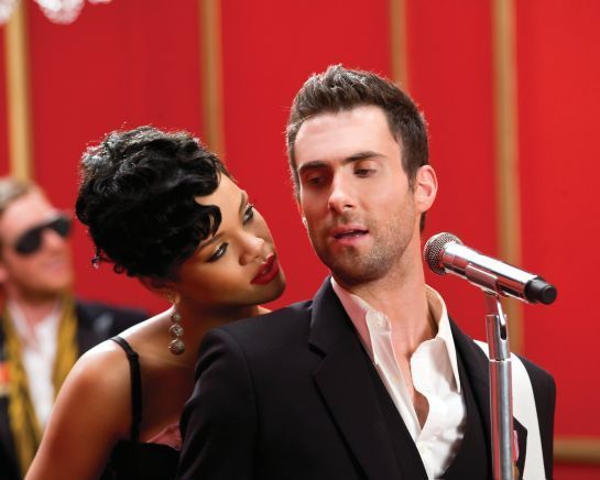 Adam Levine of Maroon 5 and Rihanna