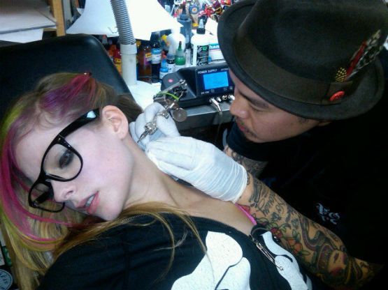 Avril Lavigne tattoo