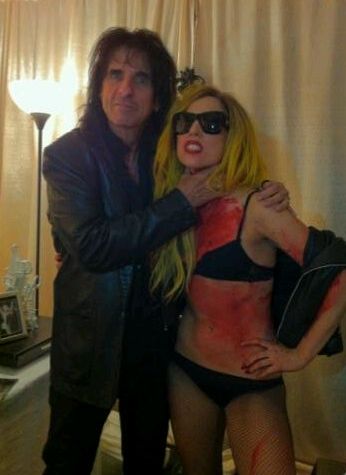 Lady Gaga and Alice Cooper