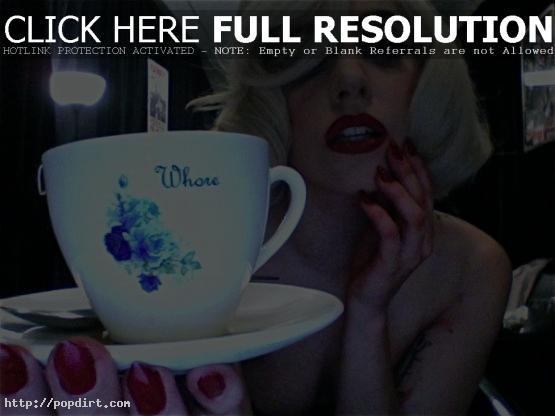 Lady Gaga and her teacup