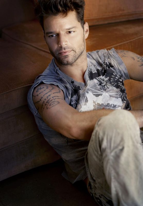 Ricky Martin arm tattoos