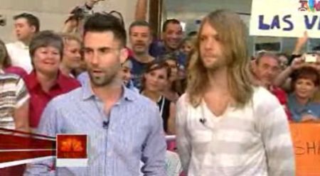 Adam Levine and James Valentine of Maroon 5 appear on 'Today'
