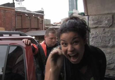 Jordin Sparks, seen here waving to the camera, says 'I'm good with myself and who I am'