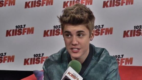 Justin Bieber backstage at Wango Tango