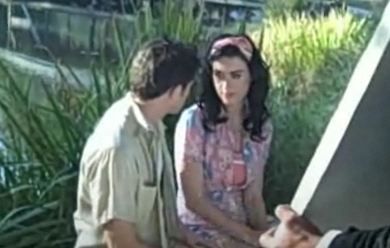 Katy Perry on the 'Thinking Of You' music video shoot