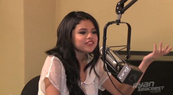 Selena Gomez visits KIIS FM to chat with Ryan Seacrest