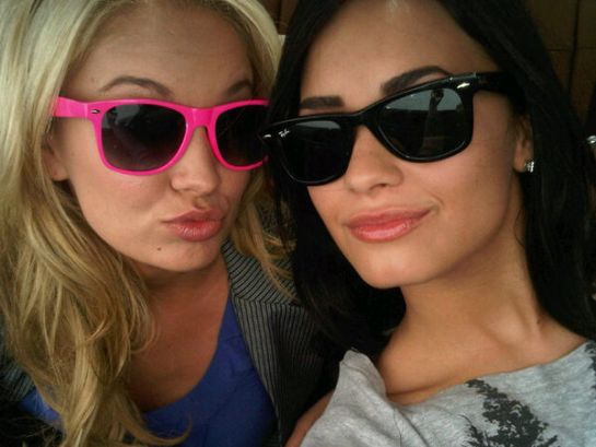 Tiffany Thornton and Demi Lovato