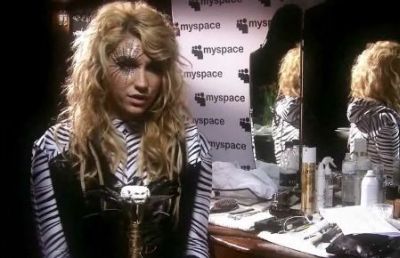 Kesha 'Ke$ha' Sebert does a brief interview in her dressing room