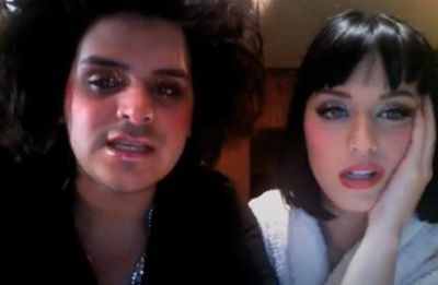 Markus Molinari and Katy Perry in Las Vegas shooting Katy's 'Waking Up In Vegas' music video