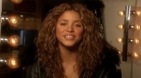 Pop singer Shakira sends out a message to her fans