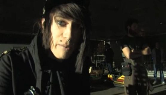 Trace Cyrus on the set of the Metro Station music video for 'Seventeen Forever'